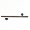 Rear Scooter Axle 10mm x 205mm (8") Complete with nuts